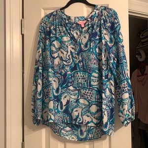 Lilly Pulitzer Elsa Top Elephants